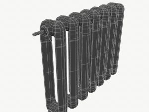 rust cast iron radiator 3Dモデル