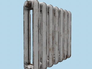 rust cast iron radiator 3Dモデル