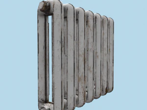 rust cast iron radiator 3D Model