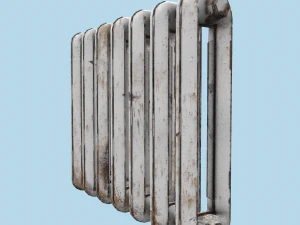 rust cast iron radiator 3D Model