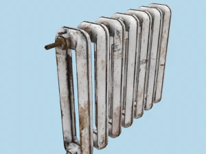 rust cast iron radiator 3D Model