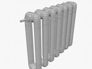 rust cast iron radiator 3D Model