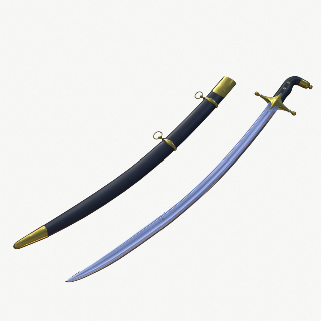 saber 3D-Modell .c4d .max .obj .3ds .fbx .stl .blend 