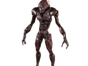 monster penyerbu asing Model 3D