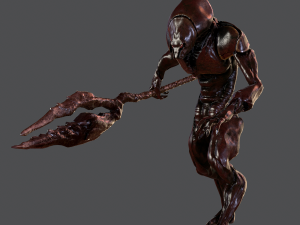 monster alien invader 3D Model