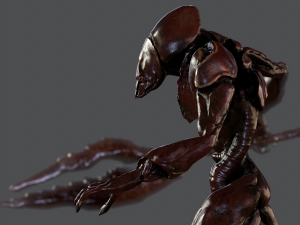 monster alien invader 3D Model