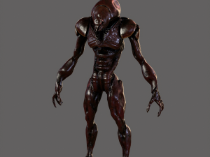 monster alien invader 3D Model
