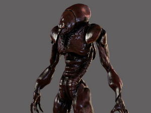 monster alien invader 3D Model