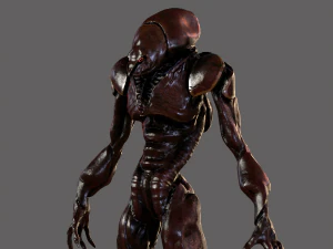 monster alien invader 3D Model