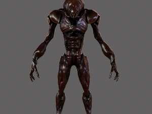 monster alien invader 3D Model