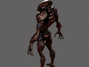monster alien invader 3D Model