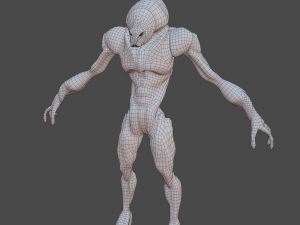 monster alien invader 3D Model