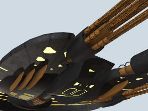 martins spaceship Model 3D