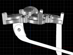 Ohrring-Blume 3D Druckmodell