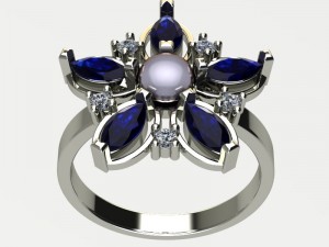 Ring flower Modelo de impresión 3D