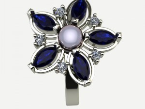 Ring flower Modelo de impresión 3D