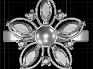 Ring flower Modelo de impresión 3D