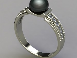 ring pearl 3D Принт Модель