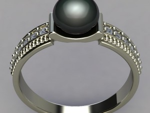 Ring pearl Model do druku 3D