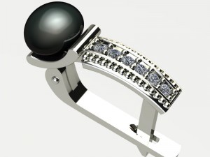 earring pearl 3Dプリントモデル