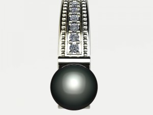 Earring pearl 3D 프린트 모델
