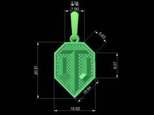 Pendant world of tanks 3D Print Model