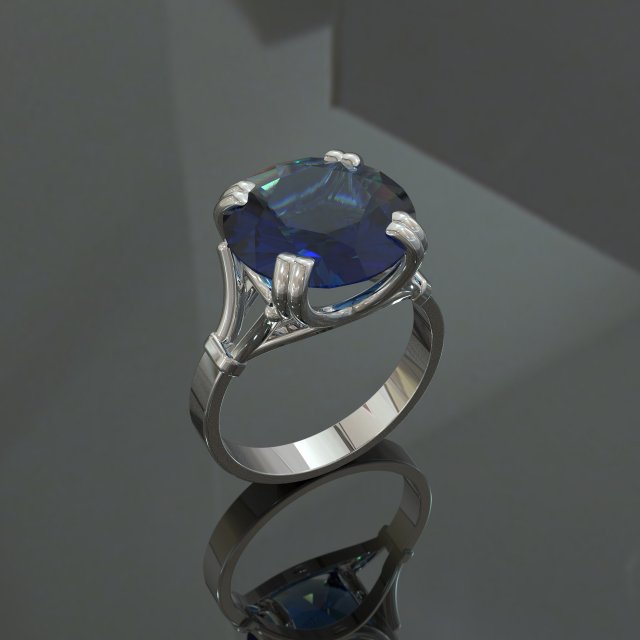 Ring elegant 3D Принт Модель .c4d .max .obj .3ds .fbx .stl .blend 