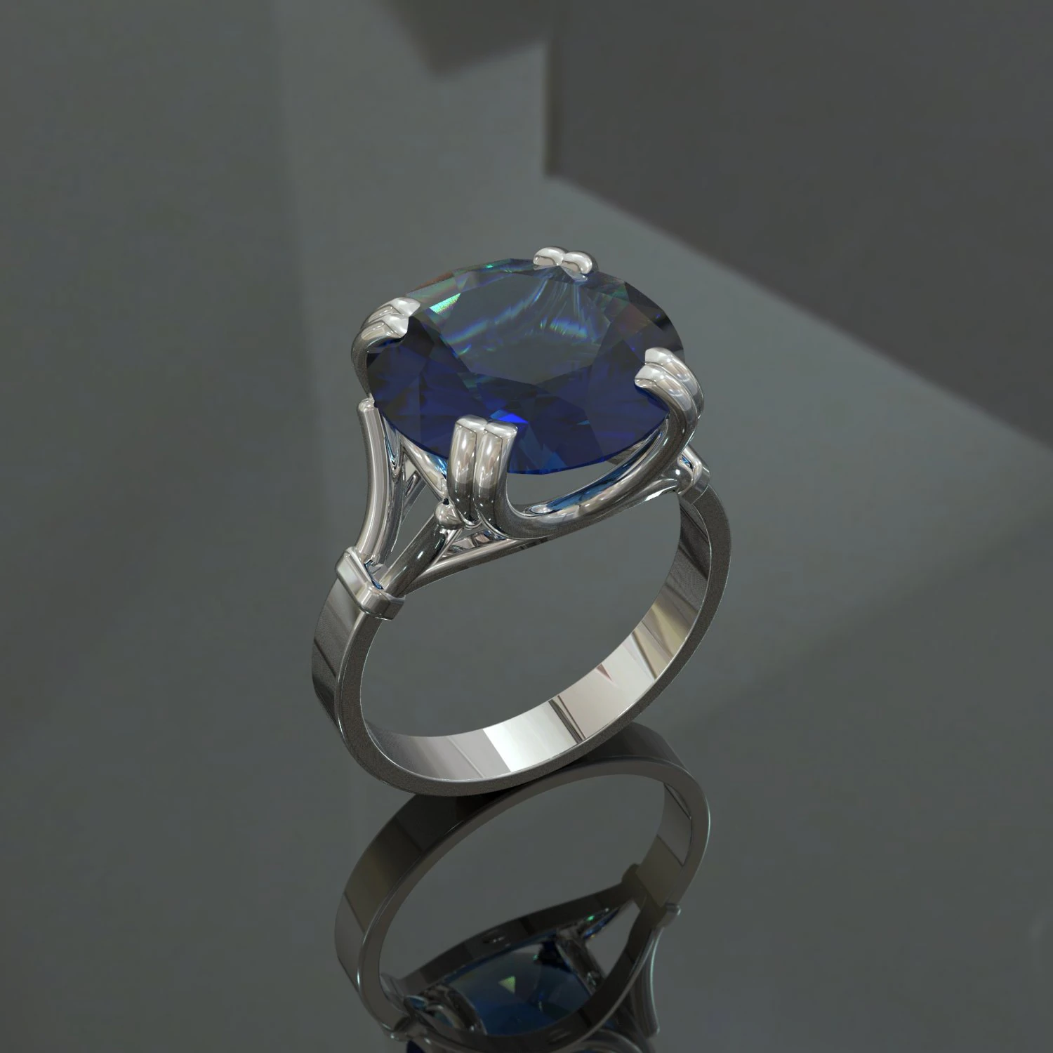 Ring elegant 3D Print Model .c4d .max .obj .3ds .fbx .stl .blend 