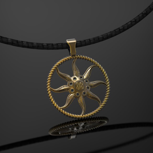 Pendant star of the asura 3D प्रिंट मॉडल .c4d .max .obj .3ds .fbx .stl .blend 
