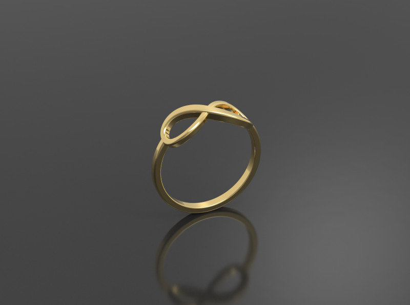 Infinity Ring 3D 打印模型 .c4d .max .obj .3ds .fbx .stl .blend 