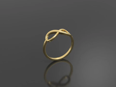 Unendlichkeitsring 3D Druckmodell