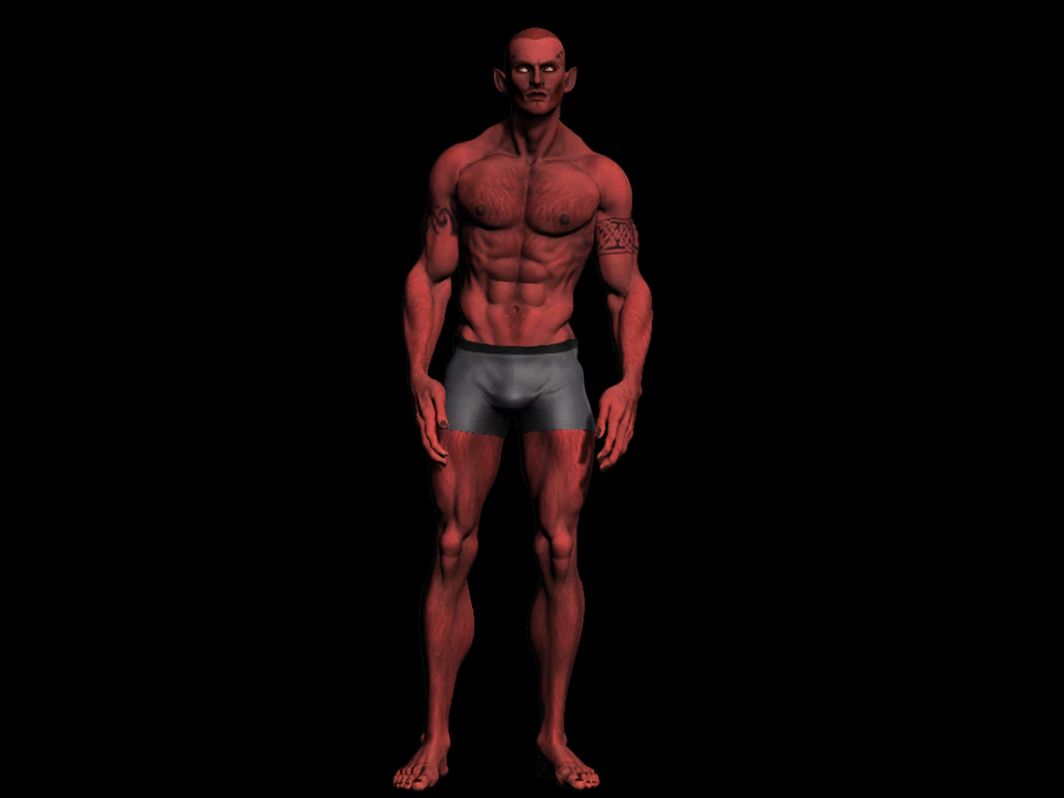 英雄の男 3Dモデル .c4d .max .obj .3ds .fbx .stl .blend 