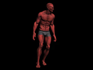 英雄の男 3Dモデル