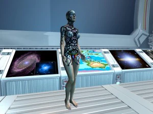 mujer robot Modelo 3D