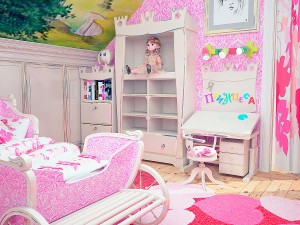 bedroom furniture girl princess 3Dモデル