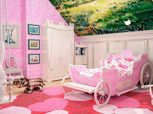 bedroom furniture girl princess 3D Model