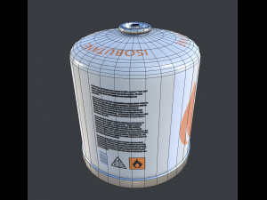 camping gas tank isobutane 3D Модель