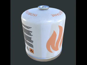 бензобак для кемпинга с изобутаном 3D Модель