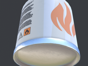 camping gas tank isobutane 3D Модель