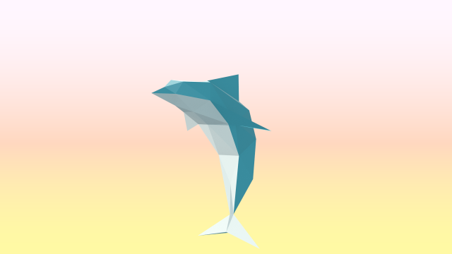 dolphin low poly 3D 模型 .c4d .max .obj .3ds .fbx .stl .blend 