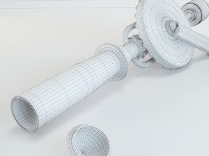 hand drill made in ussr 3D Model