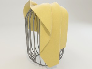 yellow fabric Modèle 3D