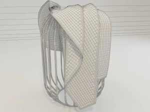 yellow fabric 3D Model