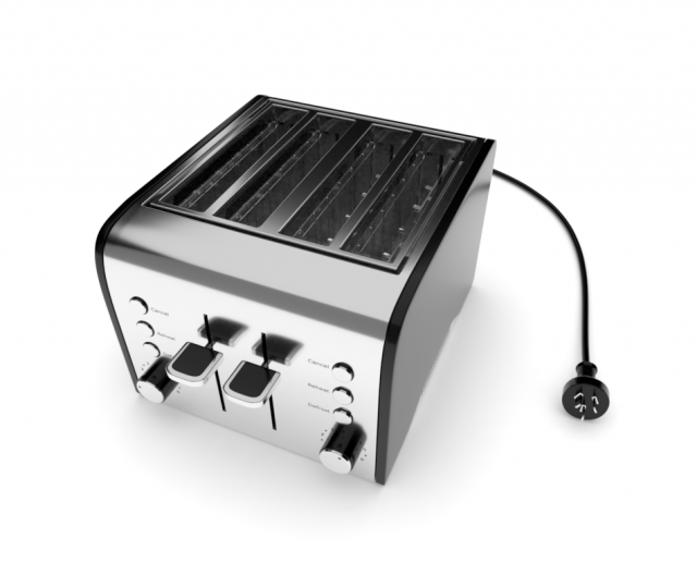 toaster Modelo 3D .c4d .max .obj .3ds .fbx .stl .blend 