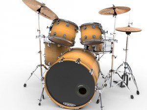drum kit 3Dモデル