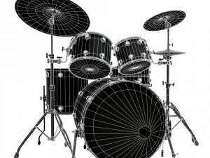 drum kit 3Dモデル