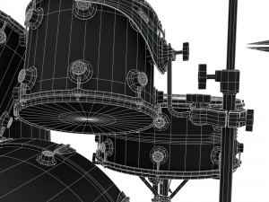 drum kit 3Dモデル