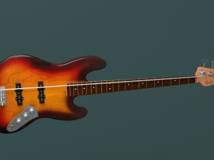 fender bass Modello 3D