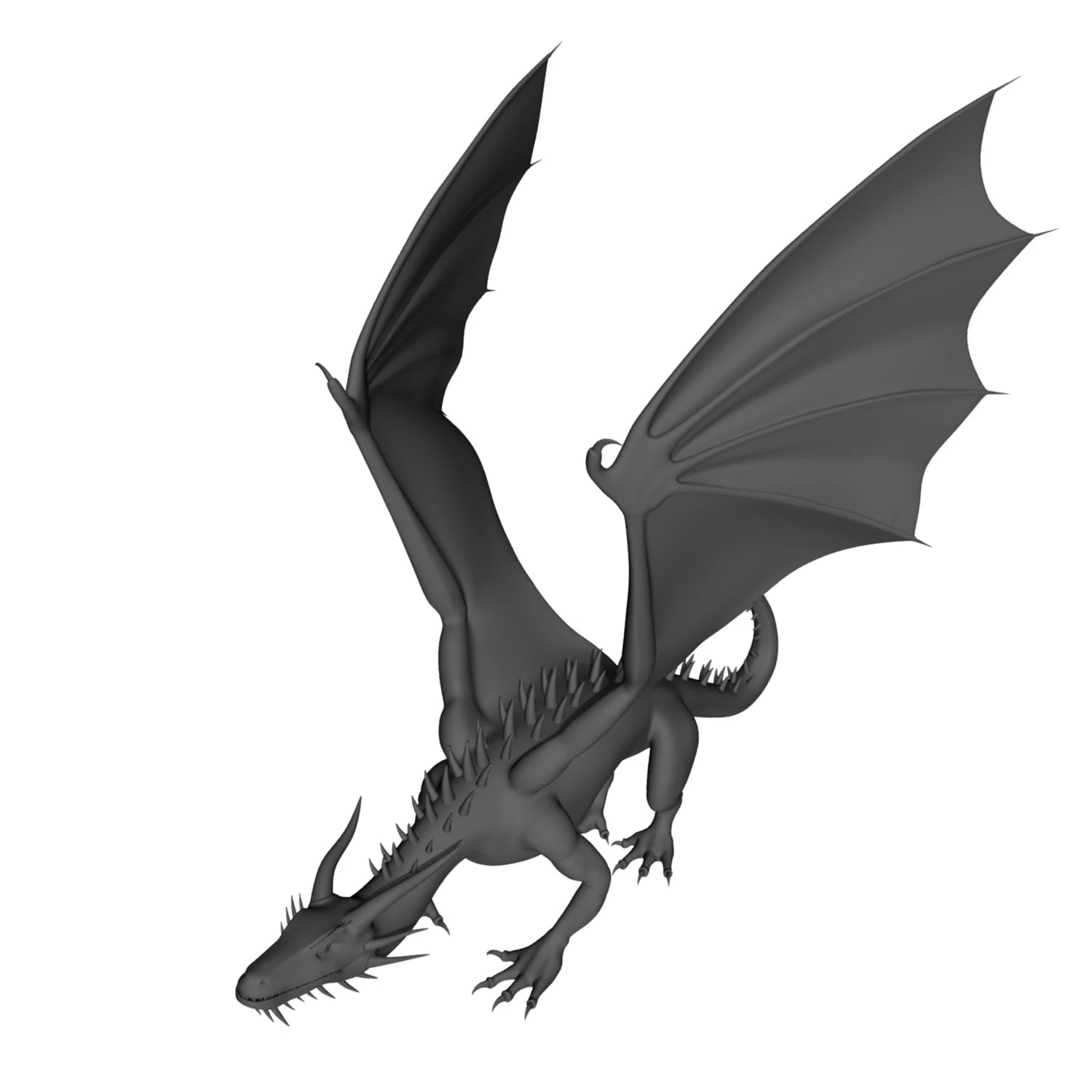 dragon 3D Model .c4d .max .obj .3ds .fbx .stl .blend 