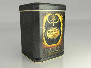 tea tin container 3D Model